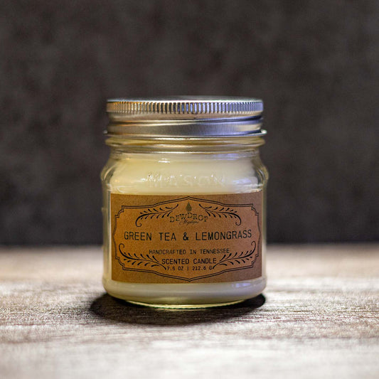 Vela de té verde y limoncillo de 7.5 oz