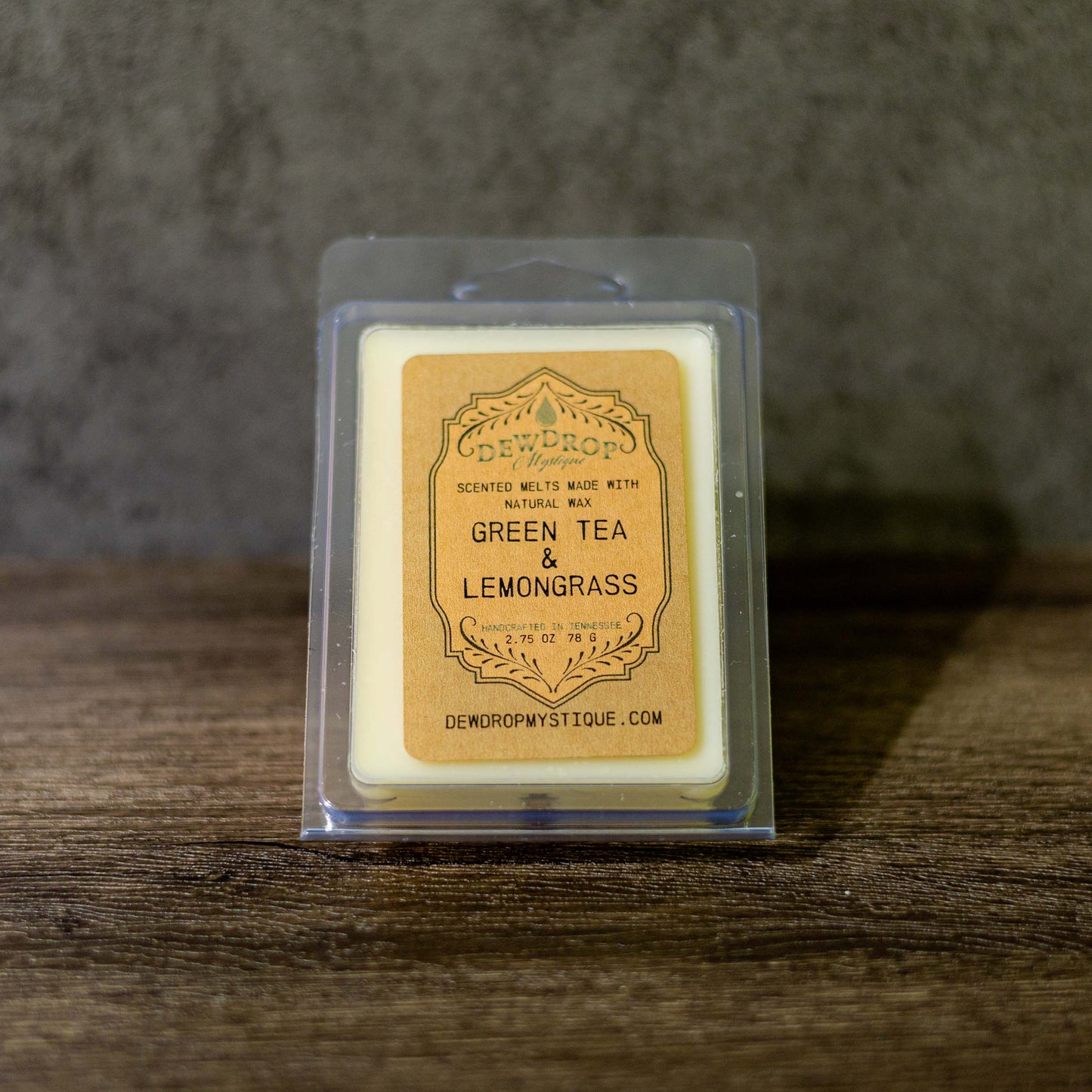 Cera fundida de té verde y limoncillo