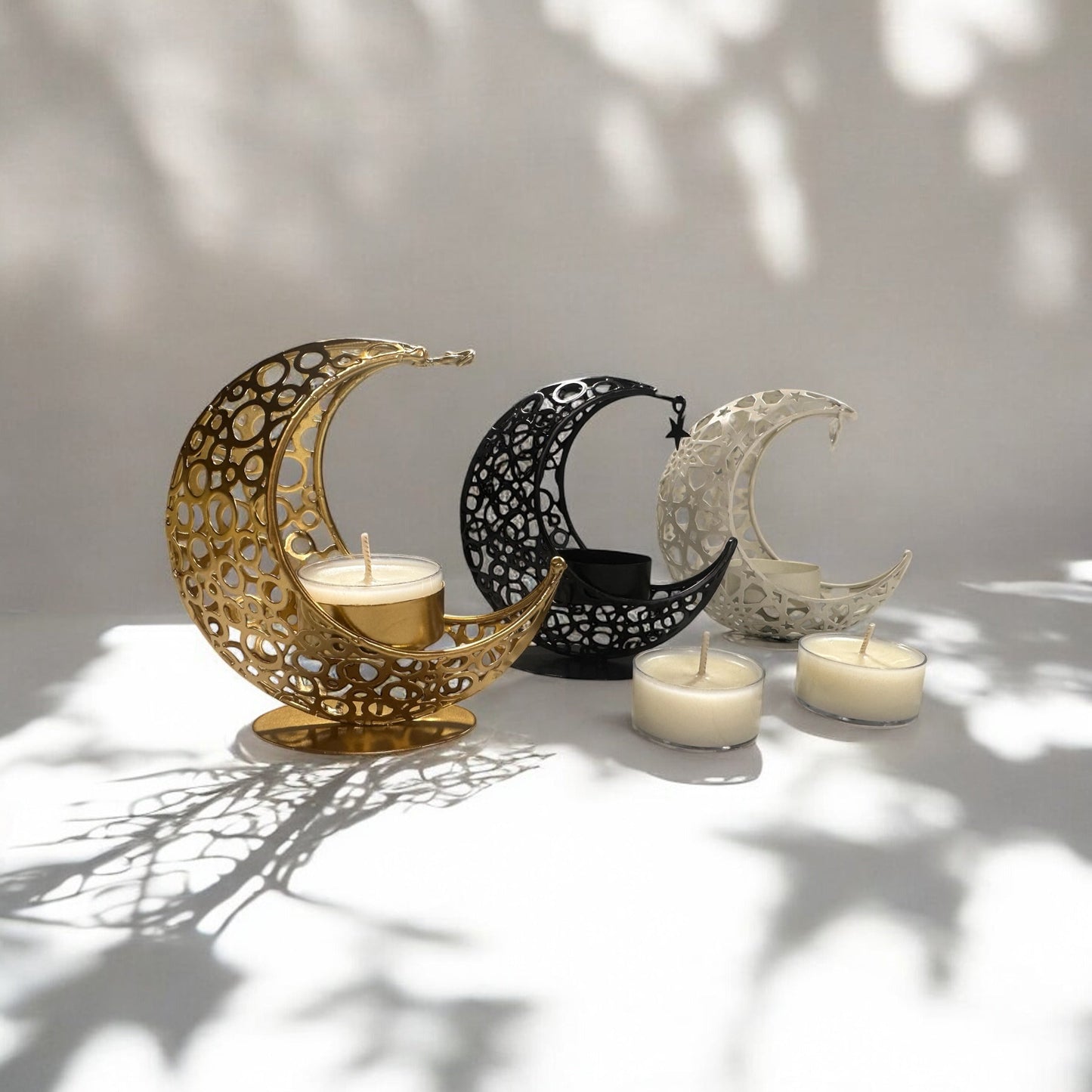 Moon Decor Pieces - Tea Light/Incense Cone Holder